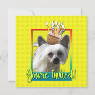 Invitation Cupcake - Chinese Crested - Kahlo