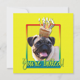 Invitation Cupcake - Pug