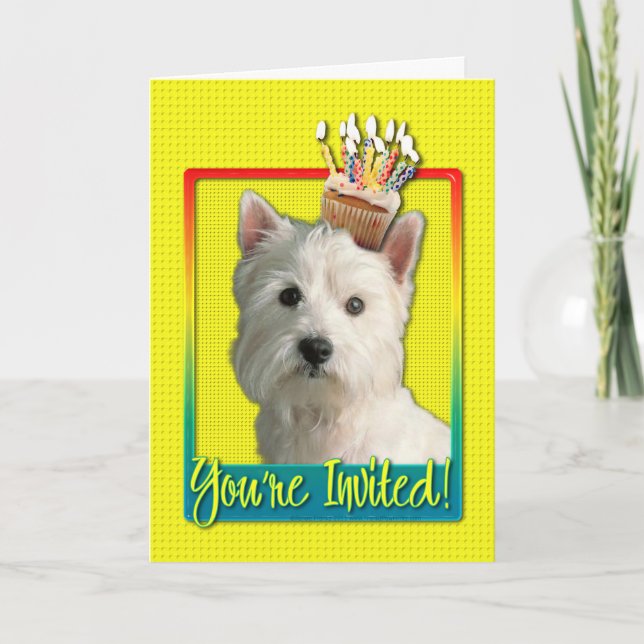 Invitation Cupcake - West Highland Terrier (Front)