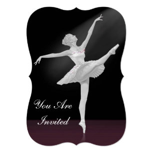 Invitation, Dance Recital, Ballerina Invitation