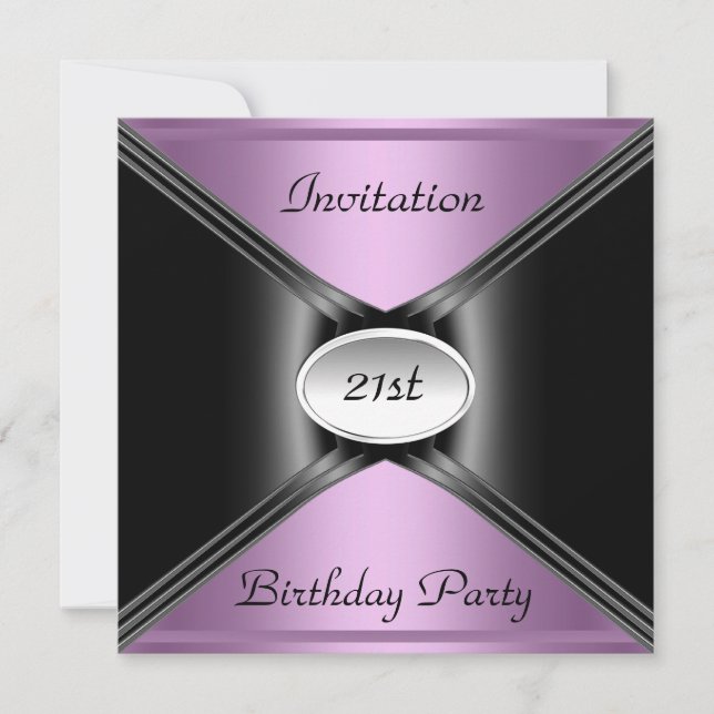 Invitation Envelope Any Birthday Purple colour (Front)