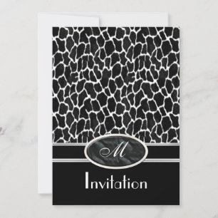 Invitation Exotic Prints Cow