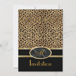 Invitation Exotic Prints Leopard