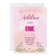 Invitation farm girl ONE