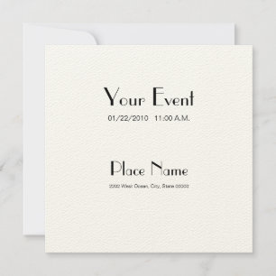 Invitation Felt Paper/ Cream Colour 5.25 x 5.25