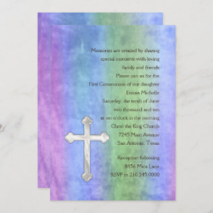 Invitation First Communion Watercolor