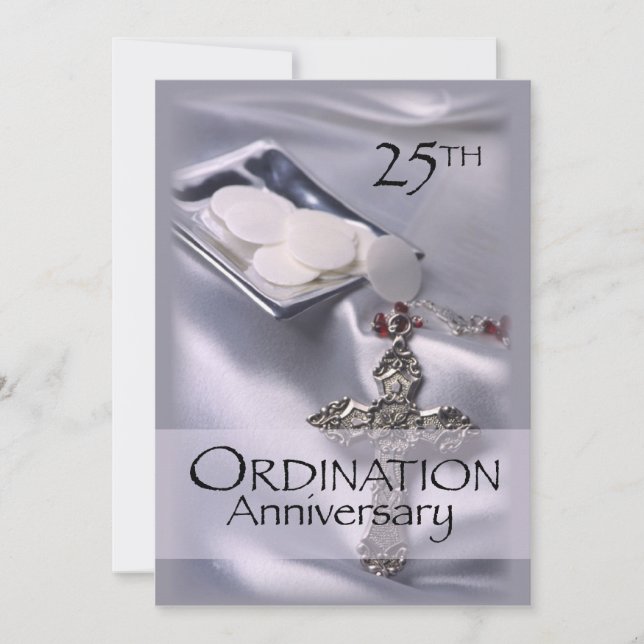 Invitation for 25th Ordination Anniversary (Front)