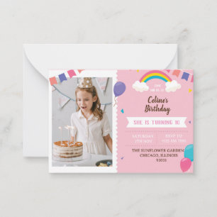 Invitation For A Pink-Themed Birthday Party