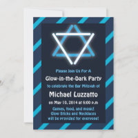 Invitation for Glow-in-the-Dark Bar Mitzvah
