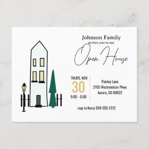 Invitation for open house or other postcard