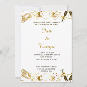 Invitation Gold set wedding