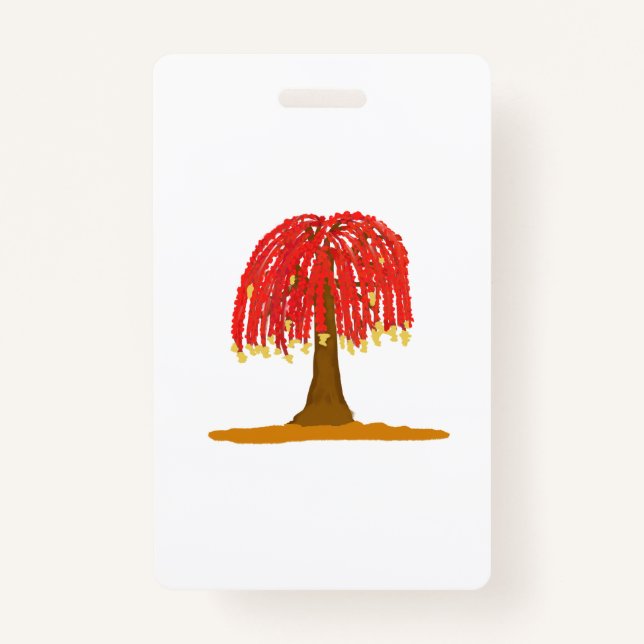 Invitation green pot ID badge (Back)