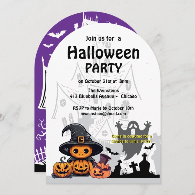 Invitation : HALLOWEEN House #2 (Front/Back)