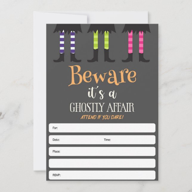Invitation Halloween Party  (Front)