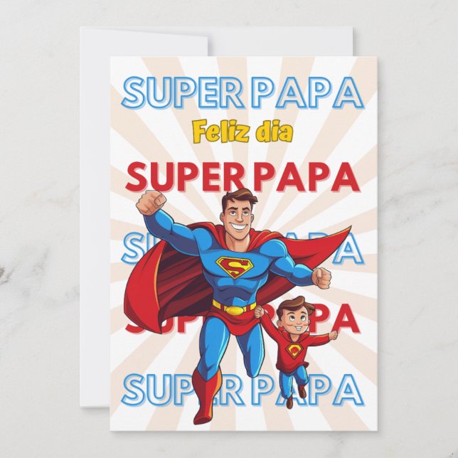 INVITATION HELIZ DIA SUPER PAPA (Front)