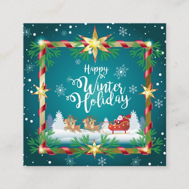 Invitation Hello Winter! Christmas & New Year (Front)