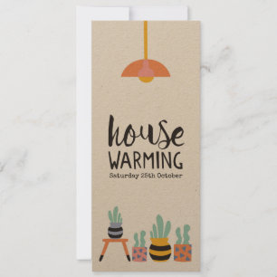 Invitation Housewarming Party Cactus Illustrations