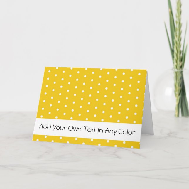 Invitation in Mustard and White (Front)