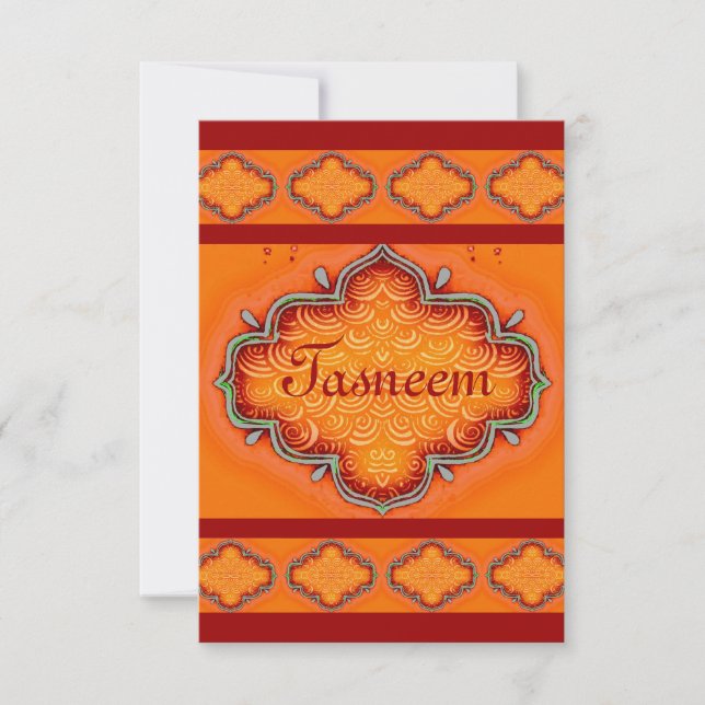 Invitation*India*Henna Invitation (Front)
