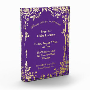 Invitation  keepsake photo block