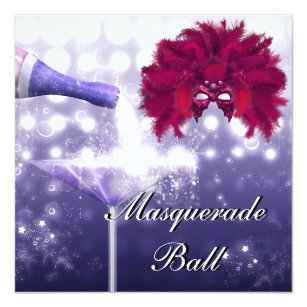 Invitation Masks Masquerade Ball Party