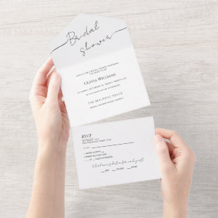 Invitation Modern bride shower.