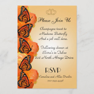 Invitation Monarch Butterflies