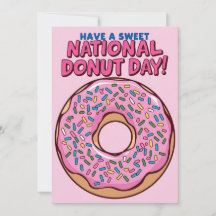 Invitation National Doughnut Day Card