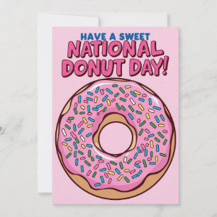 Invitation National Doughnut Day Card