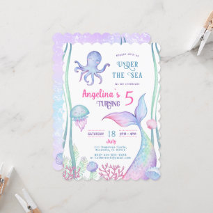 Invitation nautical themed birthday.