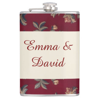 Invitation of medieval inspiration and renaissance hip flask