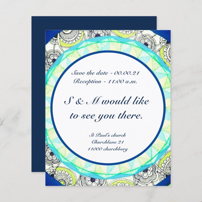 Invitation on a Budget (Front/Back)