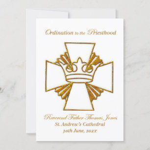 Invitation Ordination and Celebration Custom Date