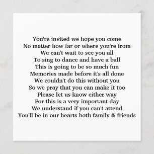 Invitation poem