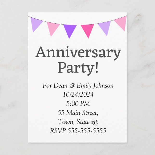 Invitation Postcard (Front)