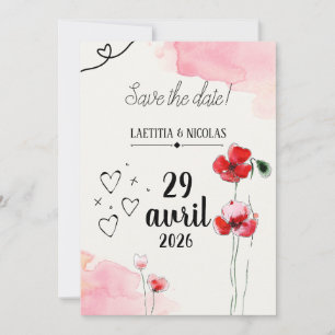 Invitation, Save the date, Flower Delivery Invitation