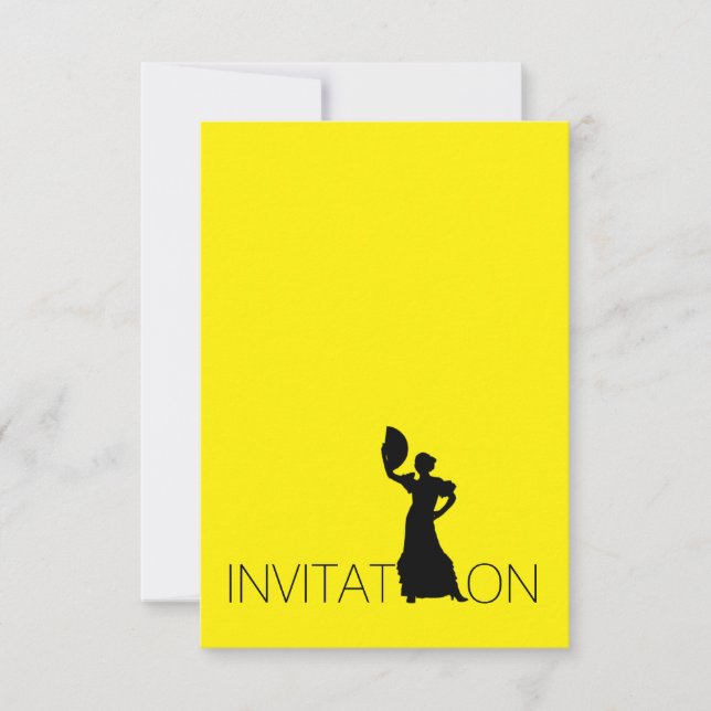 Invitation Tango Flamenco Latin Dance (Front)