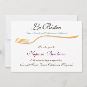 Invitation Template Fine Dining French