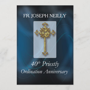 Invitation to 40th Ordination Anniversary Custom N
