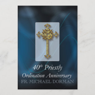 Invitation to 40th Ordination Anniversary Custom N