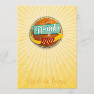 Invitation to a 50s-style BBQ