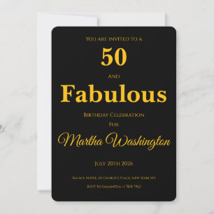 Invitation to a 50th Birthday Party