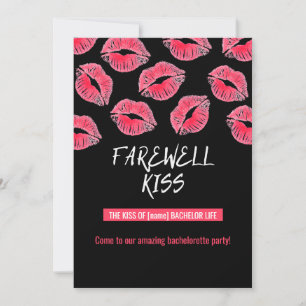 Invitation to a Bachelorette Party "Farewell kiss"