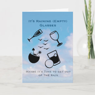 Invitation to a Cocktail Party Greeting Card