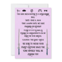 Invitation to a Masquerade Ball
