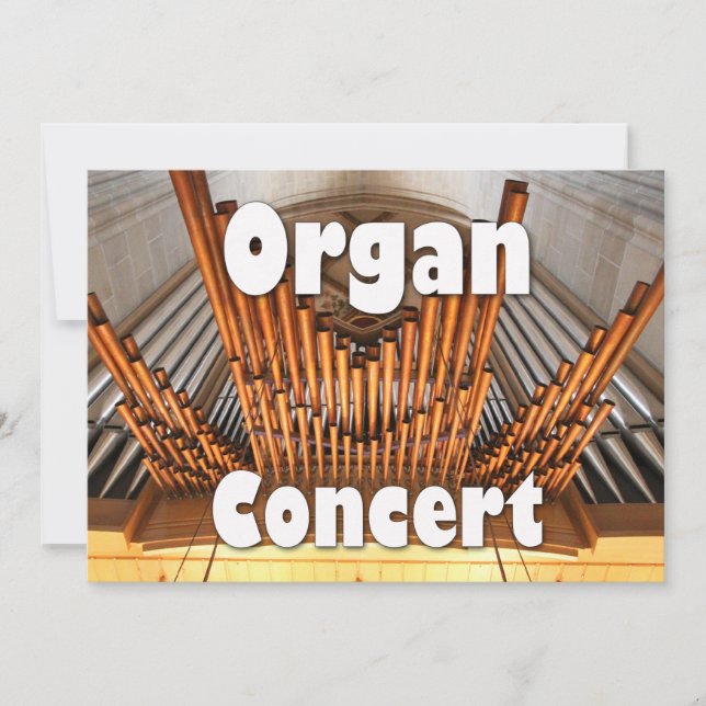 Invitation to an organ concert - Ulm pipes (Front)