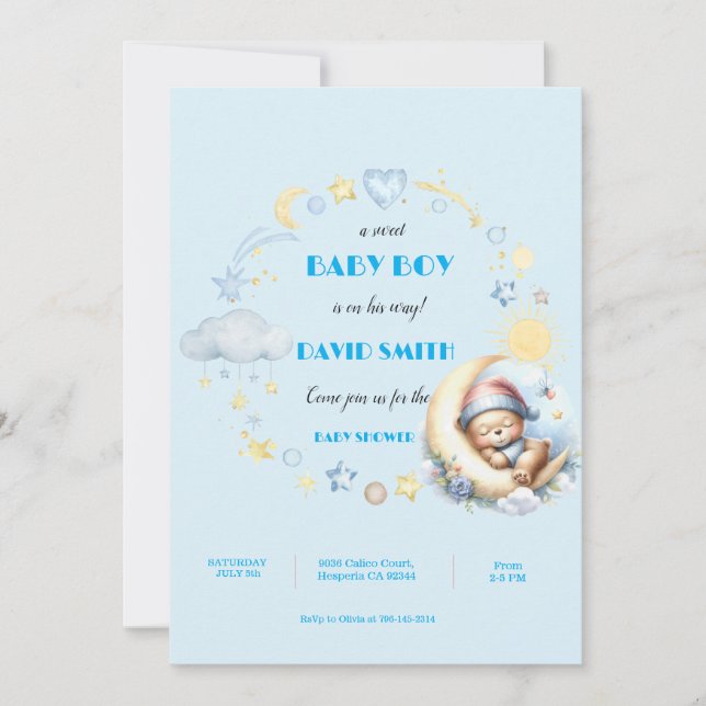 Invitation to baby shower (Front)