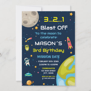 Invitation to Birthday Children for Esp Travel