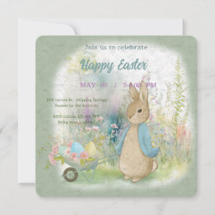 invitation to Easter with Peter Rabbit