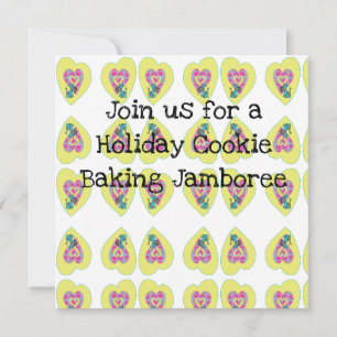 Invitation to Holiday cookie baking party.